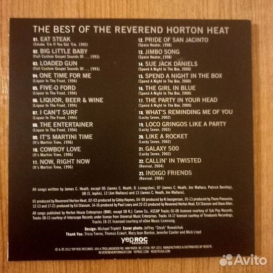 Бокс-сет Reverend Horton Heat 