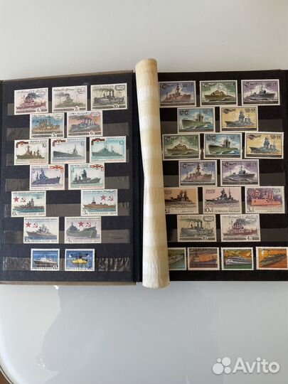 Почтовые марки с альбомом