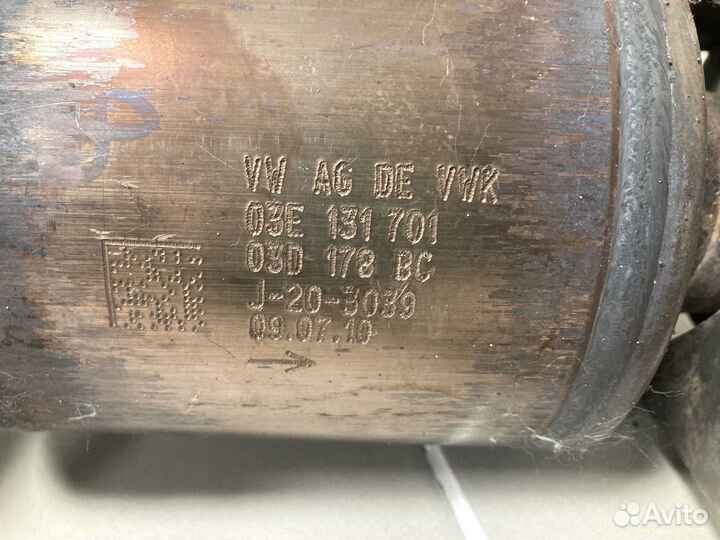 Катализатор Skoda / Volkswagen двигатель cgpa 1.2