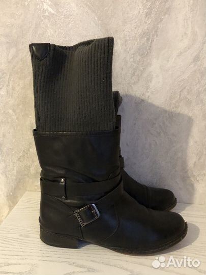 Полусапоги женские зимние 38 р-р,натуральная кожа