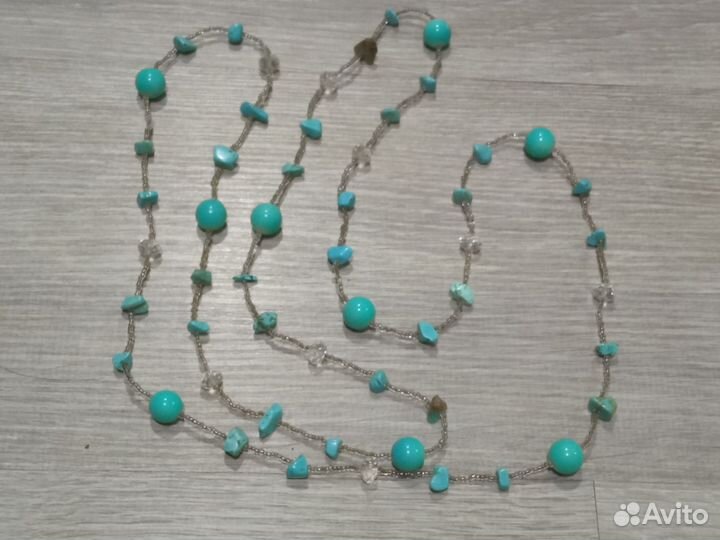 Бусы бирюза