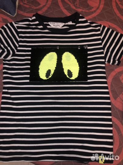 Футболка для мальчика с пайетками