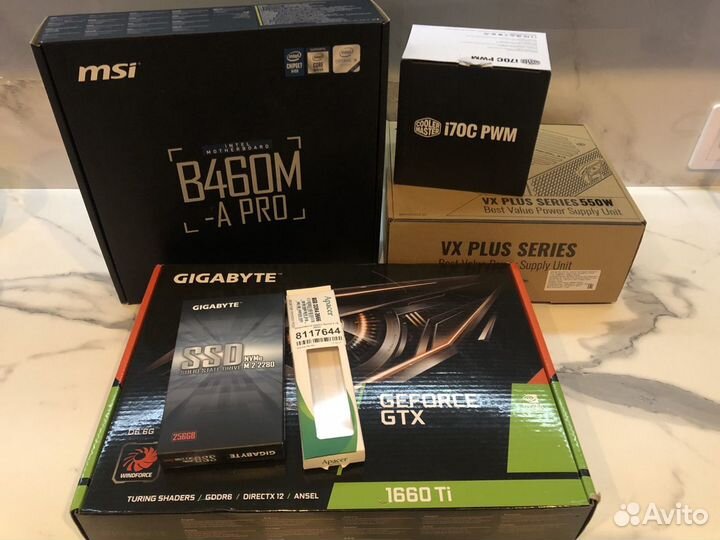 Игровой i3 10100F/1660Ti