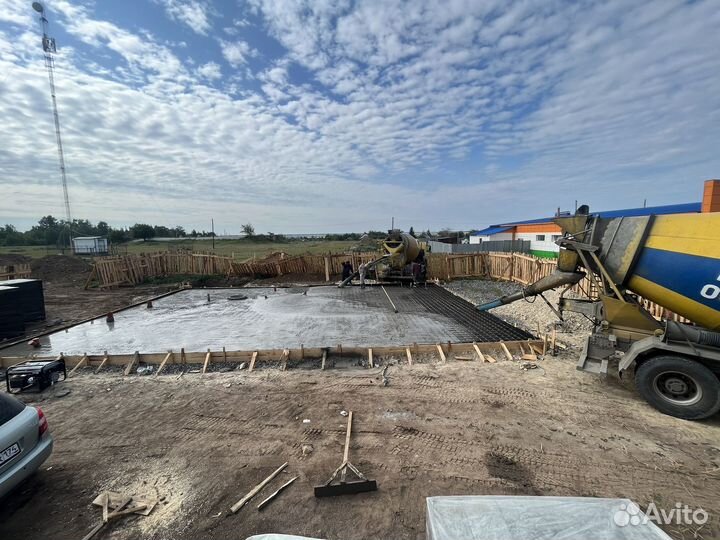 Фундамент, Фундамент Монолитная плита