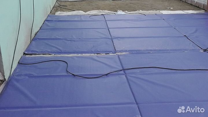 Термомат. Прогрев бетона термоэлектроматами