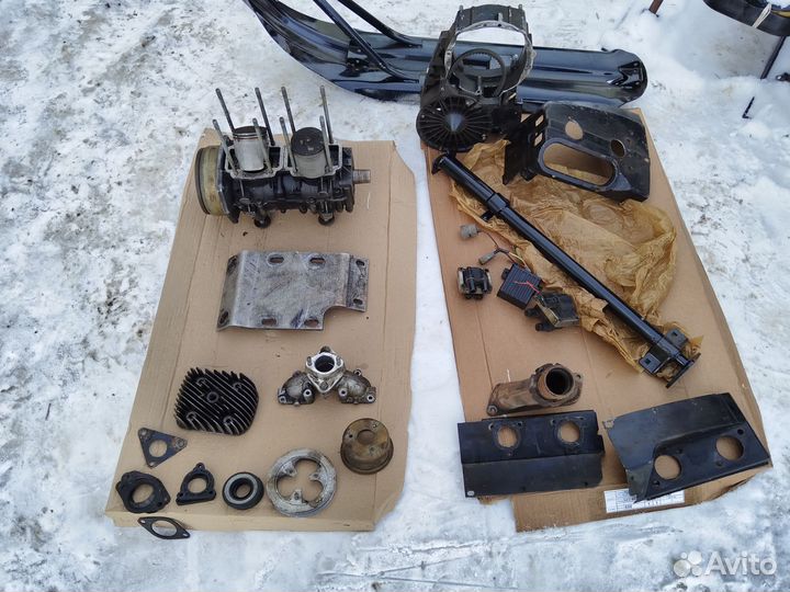 Запчасти на снегоход рысь