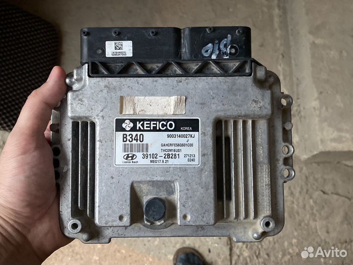 Блок управления двигателем hyundai solaris 2017