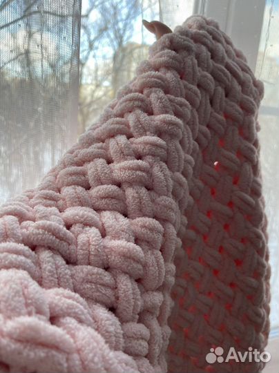 Вязанный плед детский