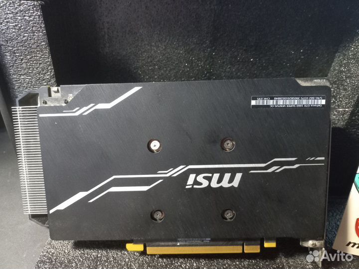 Видеокарта GeForce GTX 1660 super ventus XS OC 6GB