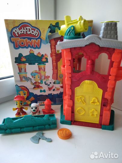 Play doh Пожарная станция