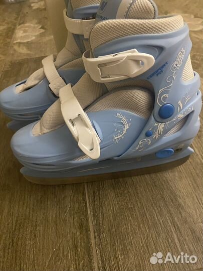Коньки для девочки размер 34-37 спортмастер