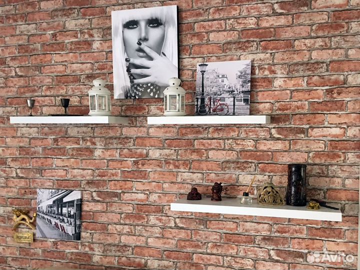 Полки настенные IKEA белые (2 шт)