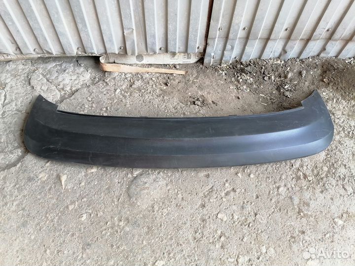 Юбка заднего бампера Skoda rapid 1