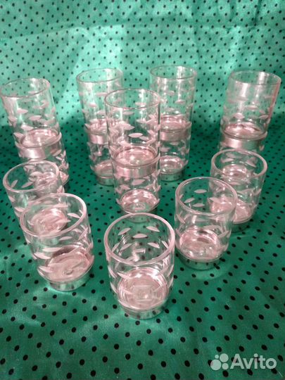 Рюмка СССР и 90ые стекло хрусталь