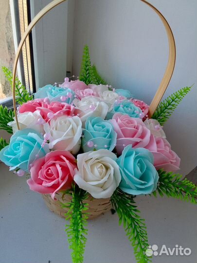 Свадебные букет из мыло