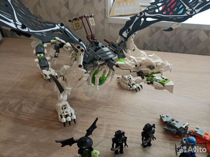 Lego ninjago дракон скелет 71721