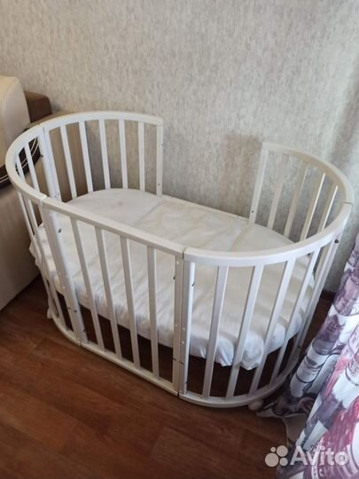 Детская кроватка трансформер с маятником