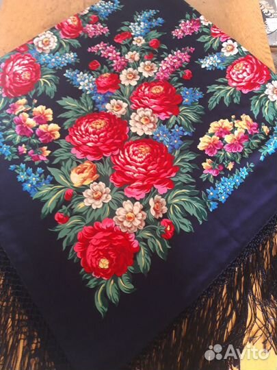 Павловопосадский платок шерсть