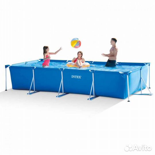 28273 Бассейн каркасный прямоугольный 450х220х84см