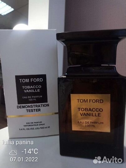 Оригинал. Тестер Tom Ford Tobacco Vanille