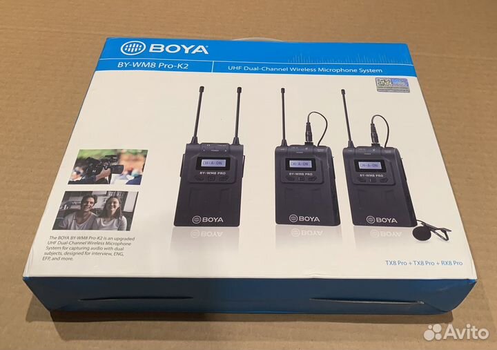 Микрофон петличный беспроводной Boya BY-WM8 Pro-K2