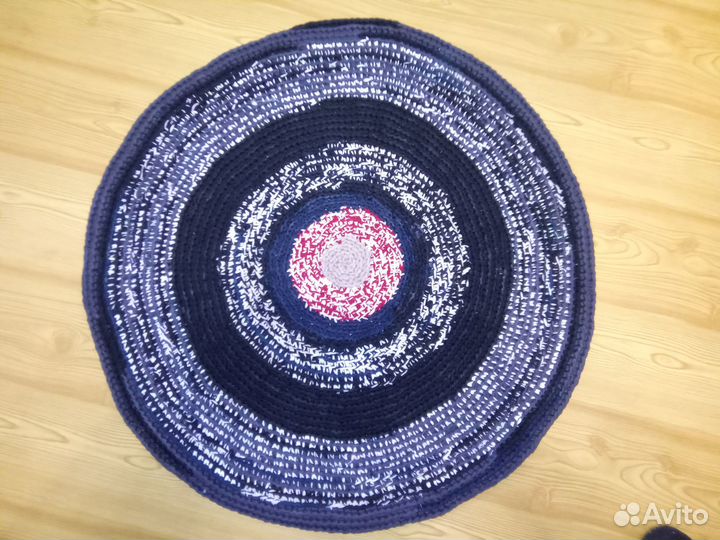 Коврики вязаные круглые и прямоугольные