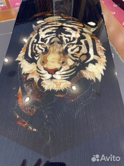 Нарды из янтаря Тигр