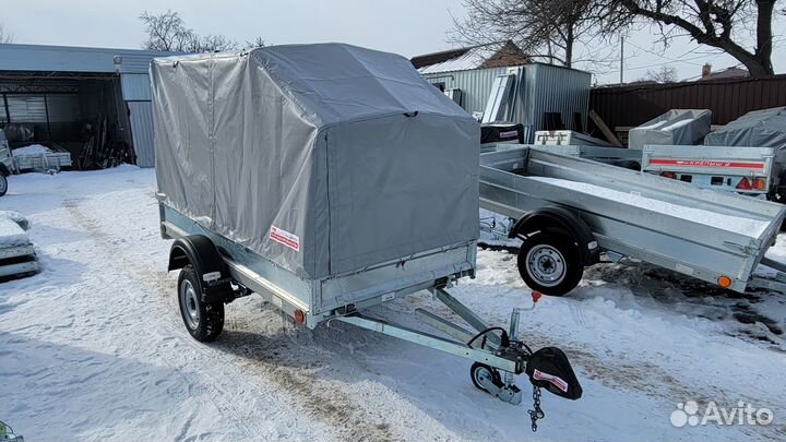 Легковой прицеп Крепыш 2.5/1.3 аэро тент и колесом