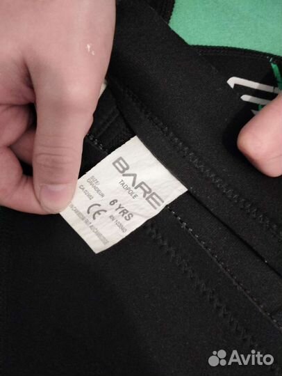 Гидрокостюм Bare р. 6 детский 6 лет