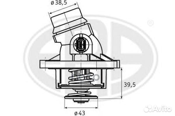 Термостат BMW E39/E38/E53 3.5-4.4 350328 Era