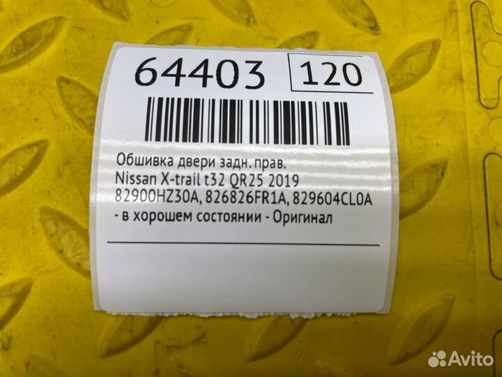 Б/У Обшивка двери - в хорошем состоянииn