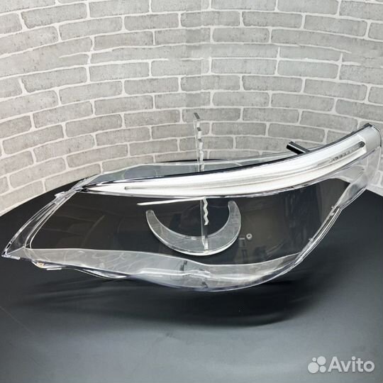 Комплект стекол фар с LED ресничкой для BMW 5 E60