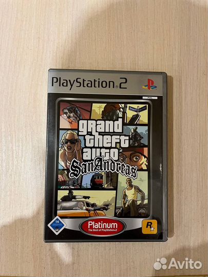 Лицензия Grand Theft Auto San-Andreas для ps2