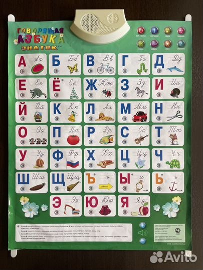 Обучающий плакат Знаток, Говорящая азбука