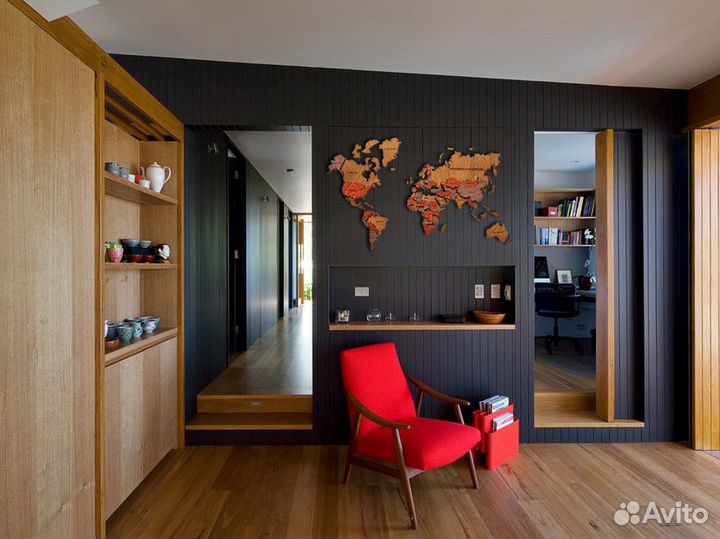 Деревянная карта мира Димитровград