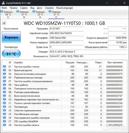 Внешний жесткий диск 500 гб