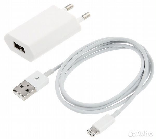 Кабель + адаптер 1А iPhone 8 pin