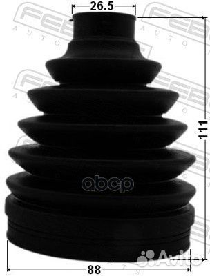 Пыльник шрус наружный (88X111X26.5) комплект TO
