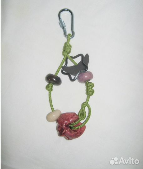 Брелки с бусинами из керамики
