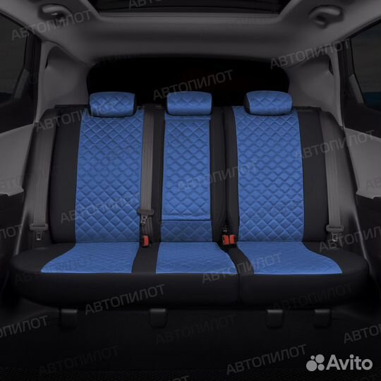 Chevrolet Lacetti Ромб алькантара черный+синий