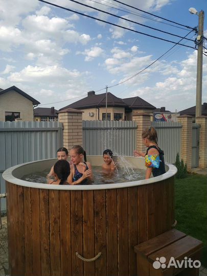 Банный чан, купель на дровах. Диаметр 1,6 м