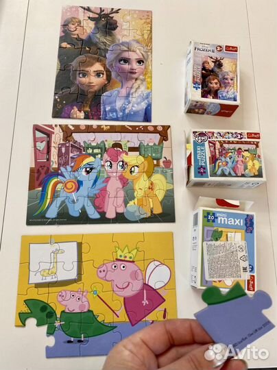 Пазлы крупные детали