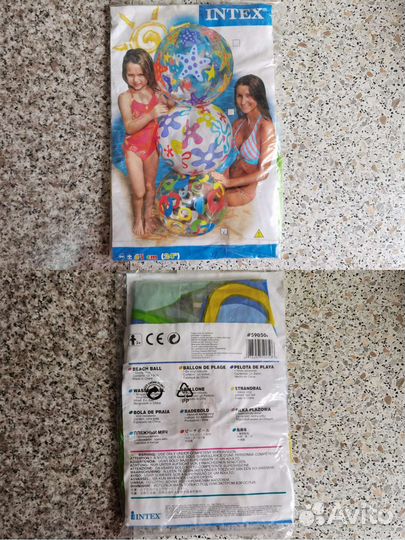 Новые пляжные мячи intex