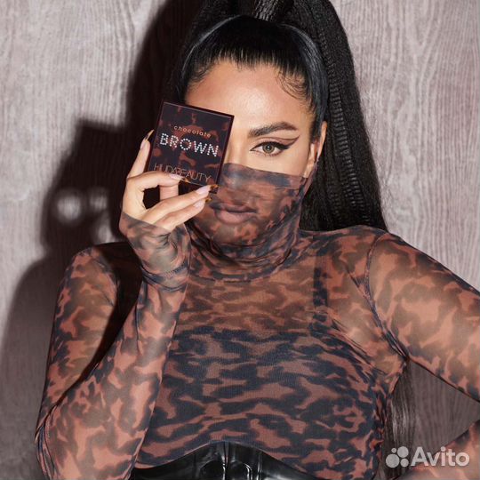 Палетка теней Huda Beauty Chocolate brown