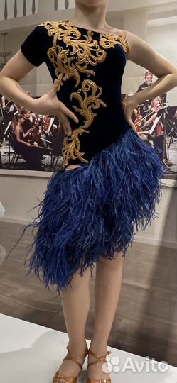 Платье для спортивных бальных танцев, Ю1