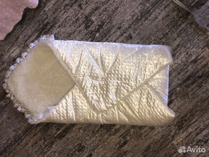 Зимний конверт в коляску на овчине