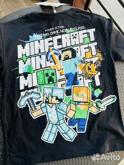 Костюм Minecraft чёрный р. 110,134