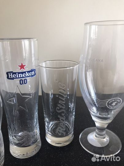 Пивные стаканы и бокалы 0.5, 0, 25