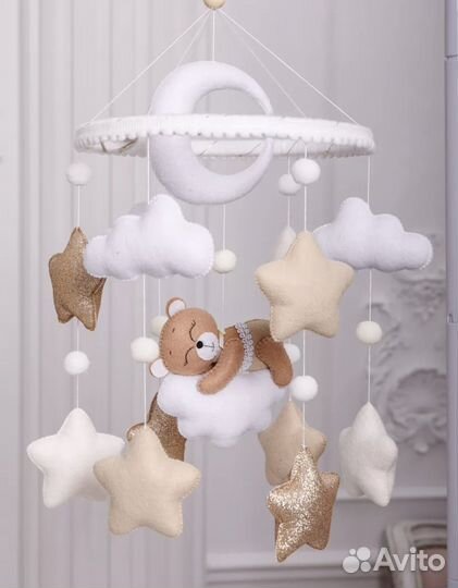 Мобиль на кроватку с кронштейном