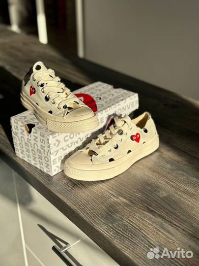 Converse play comme des garcons кеды женские